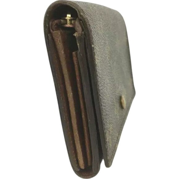 977172BM (L1) Louis Vuitton Wallet Porte Monnaie Billets Tresor Brown Monogram - Picture 4 of 10